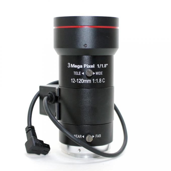 Радужка FA дюйма HD объектива 1/1.8 телеобъектива 12-120mm компьютерного зрения промышленная автоматическая сигналит низкий объектив CCTV C-порта искажения